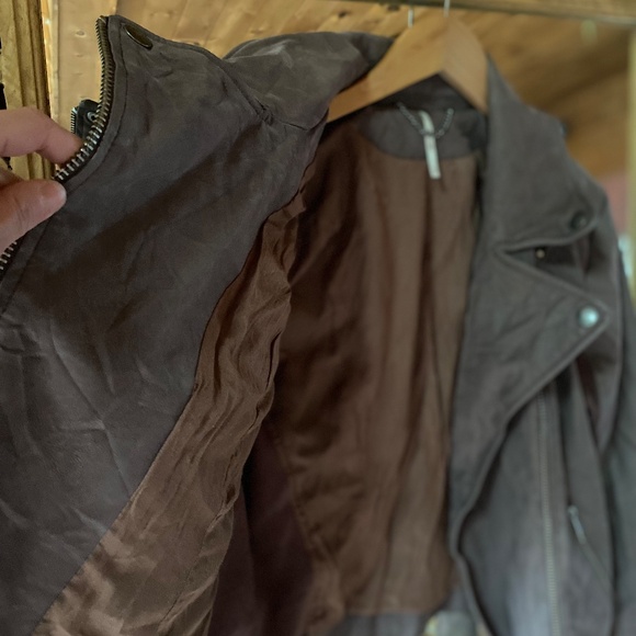 Free People Vegan Motorcycle Jacket Vegan Leather Moto Jacket - Picture 9 of 11